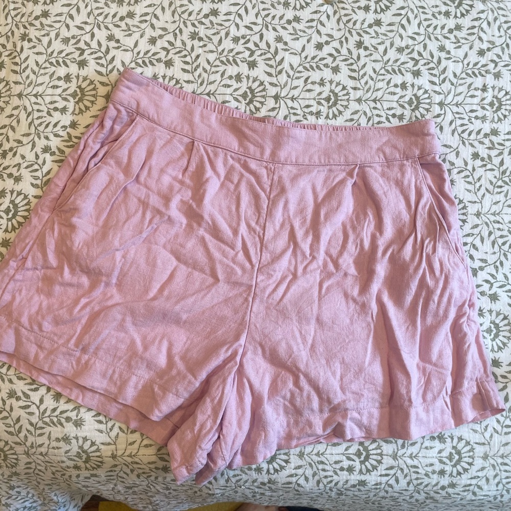 Abercrombie & Fitch High Waist Pink Shorts